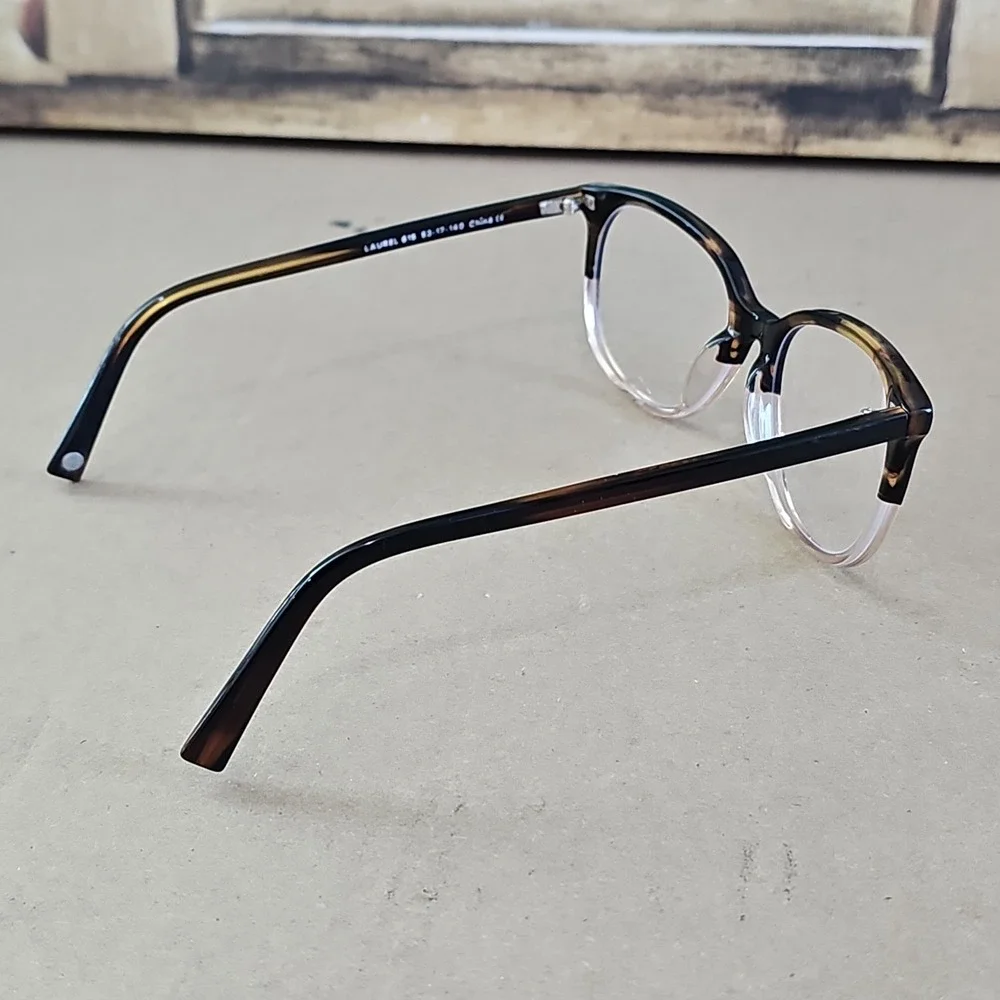Warby Parker Laurel 615 Eyeglasses Frames Brown Tortoise Clear 52-17-140 Womens
